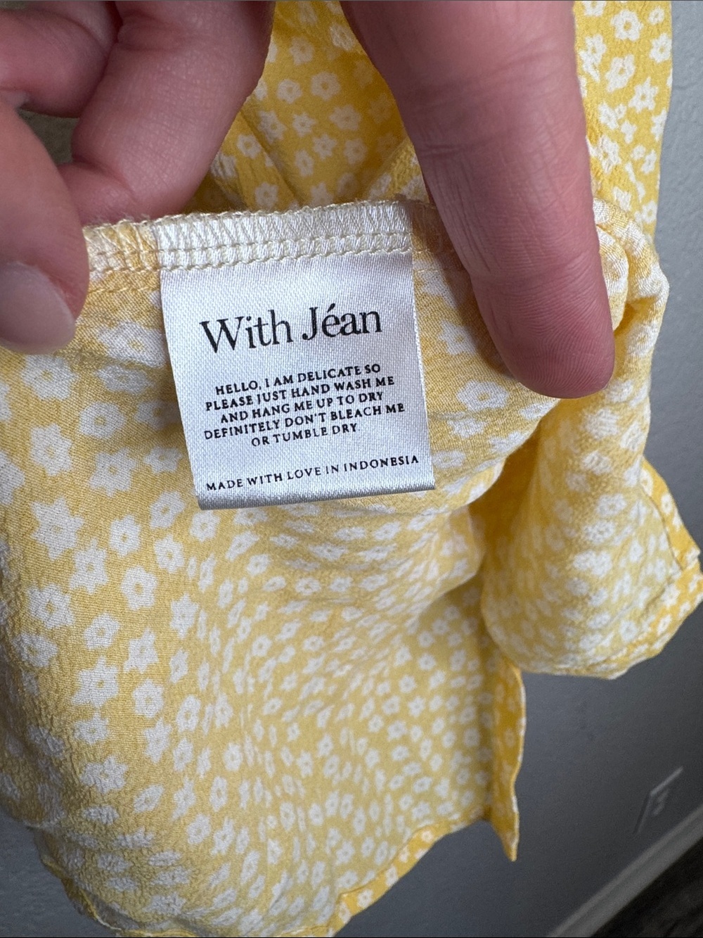 NEW With Jean Isabelle Mini Dress Daisy Lemon - Small - Picture 6 of 8